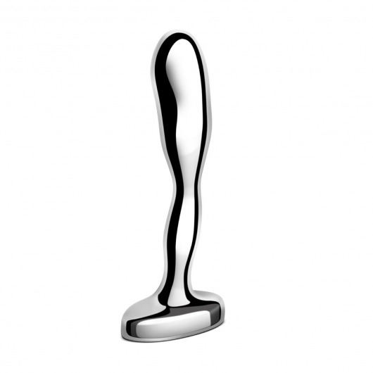 Стальной стимулятор простаты Stainless Steel Prostate Plug - 11,5 см. - b-Vibe - в Кемерово купить с доставкой