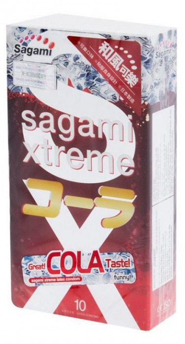 Ароматизированные презервативы Sagami Xtreme COLA - 10 шт. - Sagami - купить с доставкой в Кемерово