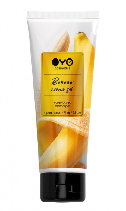 Лубрикант на водной основе OYO Aroma Gel Banana с ароматом банана - 75 мл. - OYO - купить с доставкой в Кемерово