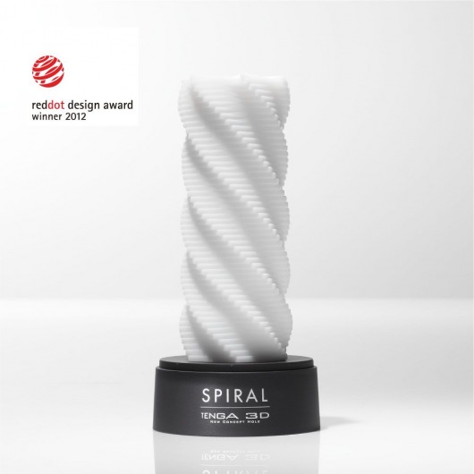 Белый 3D мастурбатор SPIRAL - Tenga - в Кемерово купить с доставкой