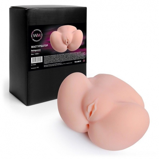 Реалистичный мастурбатор с двумя функциональными отверстиями - Erowoman-Eroman - в Кемерово купить с доставкой
