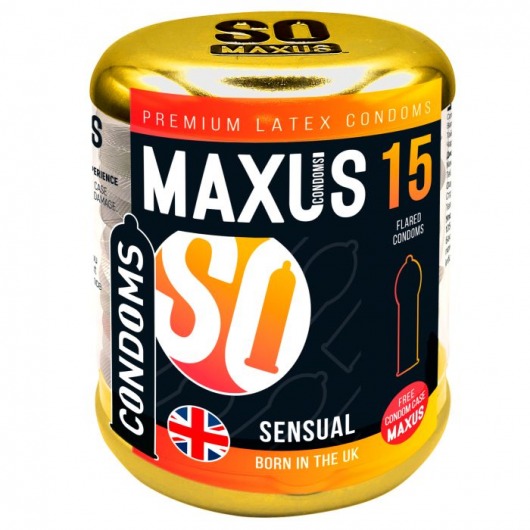 Презервативы анатомической формы Maxus Sensual - 15 шт. - Maxus - купить с доставкой в Кемерово