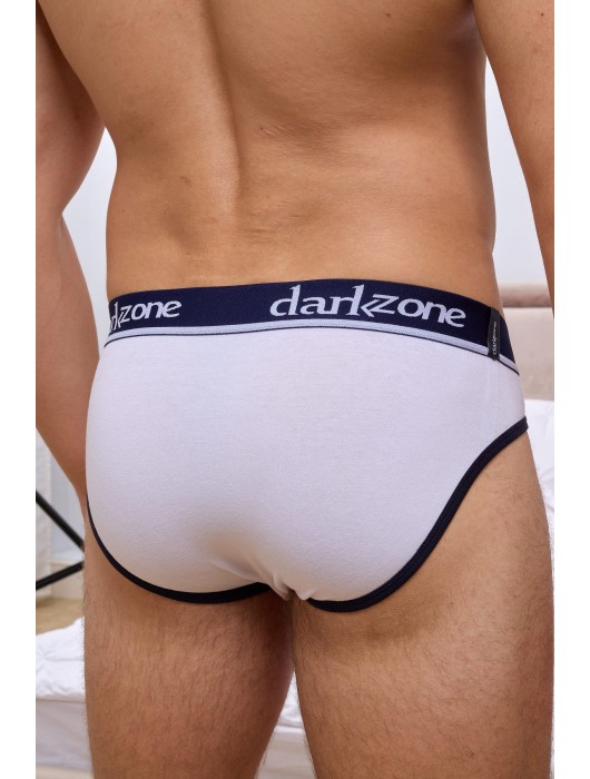 Белые мужские трусы-брифы с вырезом - Darkzone купить с доставкой