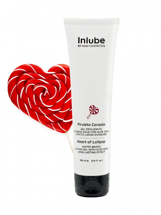 Смазка на водной основе Nuei Inlube Lollipop с алоэ вера и ароматом леденцов - 100 мл. - Nuei cosmetics - купить с доставкой в Кемерово