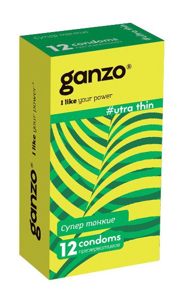 Ультратонкие презервативы Ganzo Ultra thin - 12 шт. - Ganzo - купить с доставкой в Кемерово