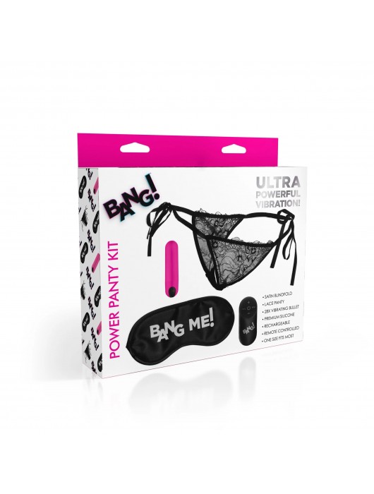 Эротический набор 28X Power Panty Remote Control Bullet Kit - XR Brands - купить с доставкой в Кемерово