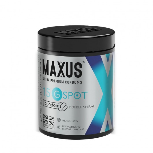 Гладкие презервативы Maxus G spot с двойной спиралью - 15 шт. - Maxus - купить с доставкой в Кемерово