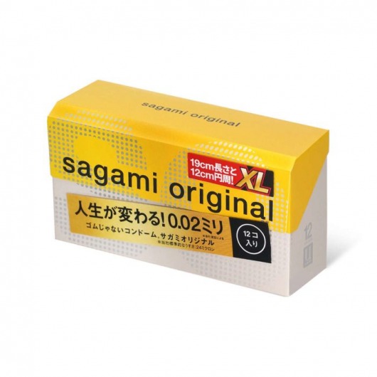 Презервативы увеличенного размера Sagami Original 0.02 XL-size - 12 шт. - Sagami - купить с доставкой в Кемерово