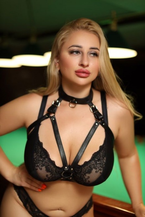 Черная кожаная сбруя с ошейником plus size из нежной кожи - БДСМ Арсенал - купить с доставкой в Кемерово