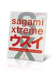 Ультратонкий презерватив Sagami Xtreme SUPERTHIN - 1 шт. - Sagami - купить с доставкой в Кемерово