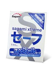 Презерватив Sagami Xtreme Ultrasafe с двойным количеством смазки - 1 шт. - Sagami - купить с доставкой в Кемерово