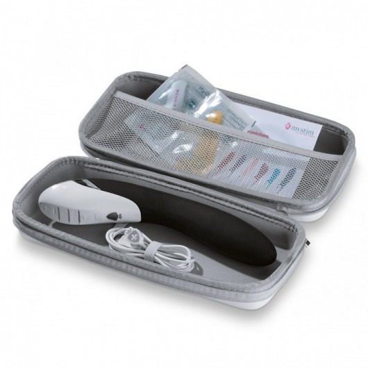 Вибратор с электростимуляцией Sizzling Simon Black Edition - 27 см. - MyStim - купить с доставкой в Кемерово