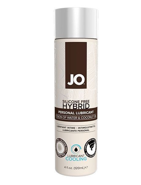 Водно-масляный лубрикант с охлаждающим эффектом JO Silicon free Hybrid Lubricant COOLING - 120 мл. - System JO - купить с доставкой в Кемерово