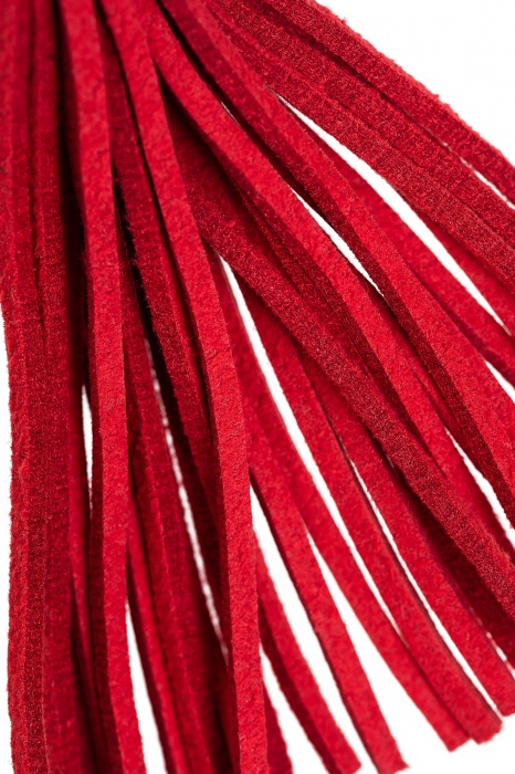 Зажимы на соски «Вилки» с красными кисточками из замши - Pecado - купить с доставкой в Кемерово