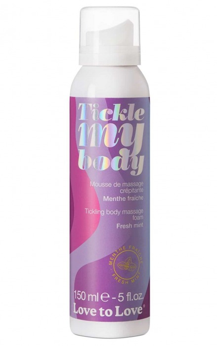 Массажная хрустящая пенка Tickle My Body Fresh Mint с ароматом мяты - 150 мл. - Love to Love - купить с доставкой в Кемерово
