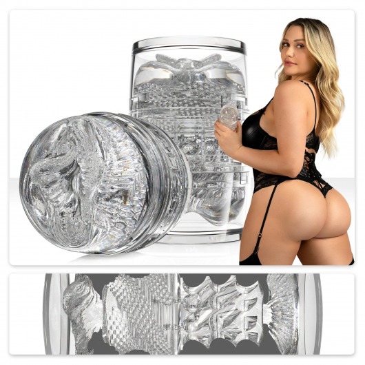 Прозрачный двусторонний мастурбатор Fleshlight Quickshot Mia Malkova - Fleshlight - в Кемерово купить с доставкой