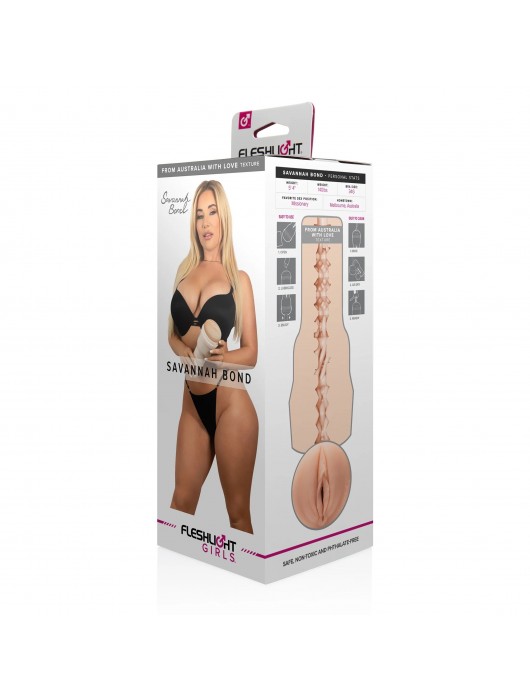 Мастурбатор-вагина Fleshlight Girls - Savannah Bond From Australia With Love - Fleshlight - в Кемерово купить с доставкой
