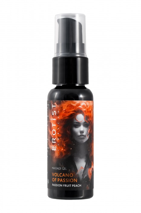 Гель с эффектом вибрации Volcano Of Passion со вкусом персика и маракуйи - 25 мл. - Erotist Lubricants - купить с доставкой в Кемерово