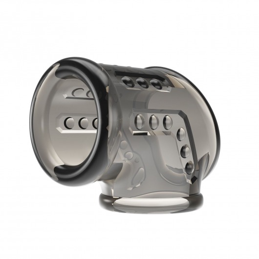 Дымчатая насадка на пенис и мошонку - Baile - в Кемерово купить с доставкой