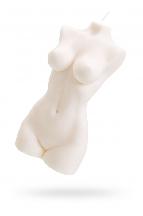 Белая интерьерная свеча в форме женского торса - 850 гр. - Pecado - купить с доставкой в Кемерово