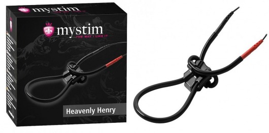 Эрекционное лассо для электростимуляции HEAVENLY HENRY - MyStim - купить с доставкой в Кемерово