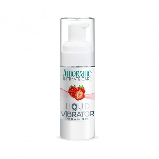 Жидкий вибратор со вкусом клубники Amoreane Strawberry - 30 мл. - Amoreane - купить с доставкой в Кемерово