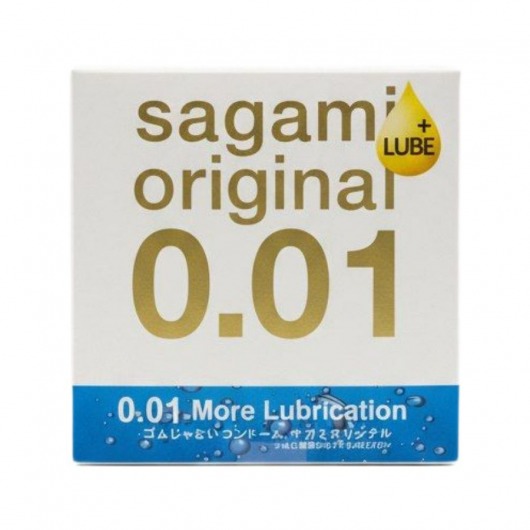 Увлажнённый презерватив Sagami Original 0.01 Extra Lub - 1 шт. - Sagami - купить с доставкой в Кемерово