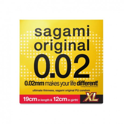 Презерватив увеличенного размера Sagami Original 0.02 XL-size - 1 шт. - Sagami - купить с доставкой в Кемерово