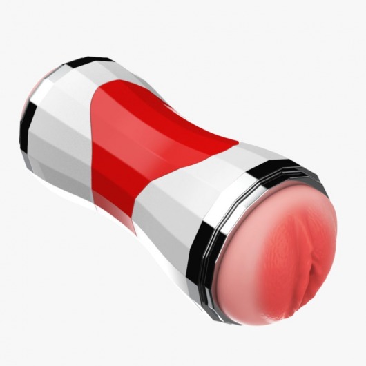 Двусторонний мастурбатор в колбе Power Grip Cup - вагина и ротик - Boys of Toys - в Кемерово купить с доставкой Двусторонний мастурбатор в колбе Power Grip Cup - вагина и ротик - Boys of Toys - в Кемерово купить с доставкой