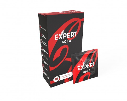 Презервативы с ароматом колы Expert Cola - 15 шт. - Expert - купить с доставкой в Кемерово