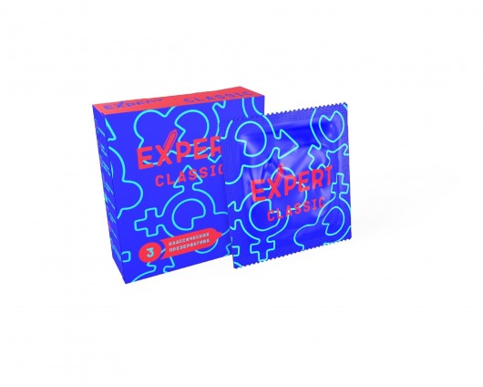 Классические презервативы Expert Classic - 3 шт. - Expert - купить с доставкой в Кемерово