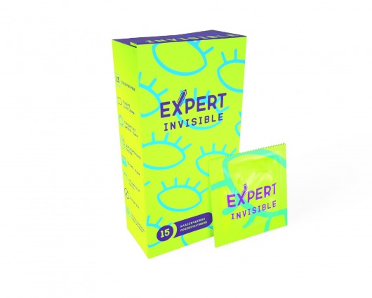 Ультратонкие презервативы Expert Invisible - 15 шт. - Expert - купить с доставкой в Кемерово