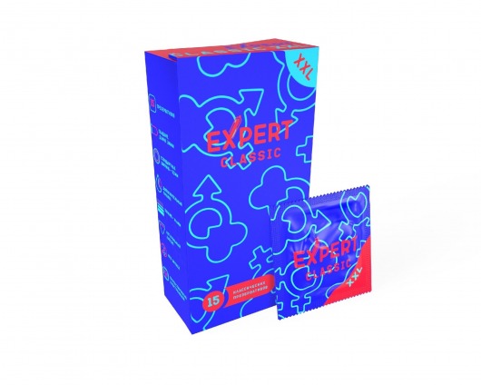 Презервативы увеличенного размера Expert Classic XXL - 15 шт. - Expert - купить с доставкой в Кемерово