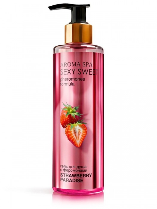 Гель для душа с феромонами и ароматом клубники Strawberry Paradise - 200 мл. -  - Магазин феромонов в Кемерово