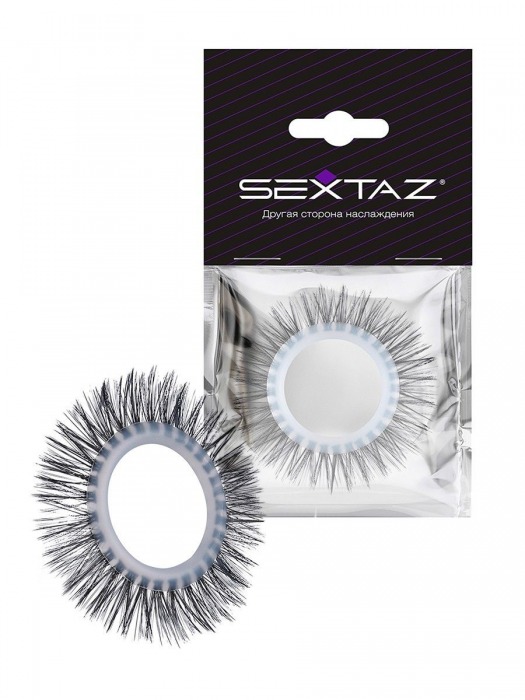 Круглое эрекционное кольцо с длинными «ресничками» - Sextaz - в Кемерово купить с доставкой