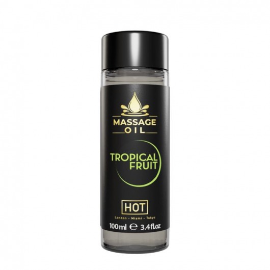Массажное масло c ароматом тропических фруктов Massage Oil - 100 мл. - HOT - купить с доставкой в Кемерово