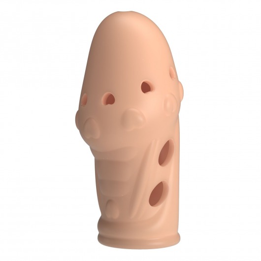 Телесная насадка на пенис Booker - 8 см. - Baile - в Кемерово купить с доставкой