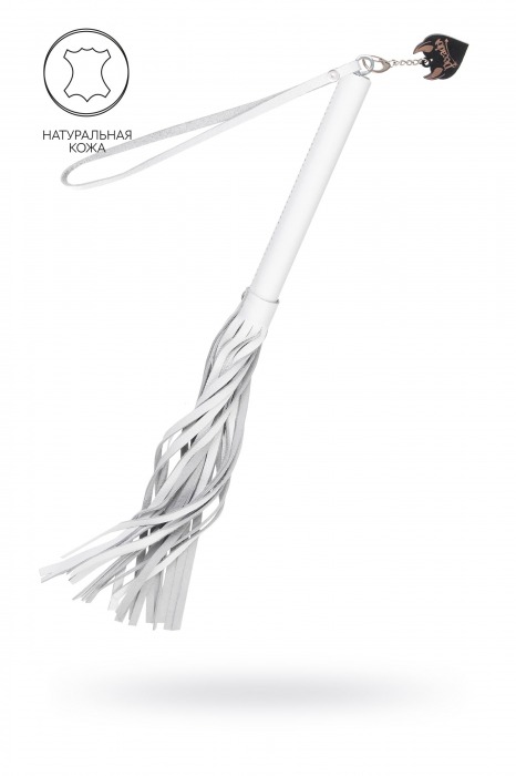 Белая кожаная плеть - 50 см. - Pecado - купить с доставкой в Кемерово