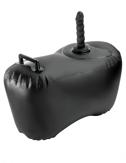 Черное надувное кресло с платформой для фиксации дилдо Body Dock Inflatable Love Seat - Pipedream - купить с доставкой в Кемерово