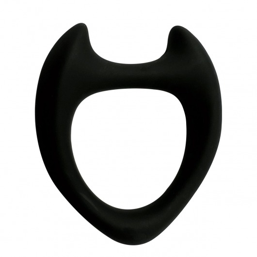 Черное эрекционное кольцо с рожками Wooomy Toro M - Adrien Lastic - в Кемерово купить с доставкой