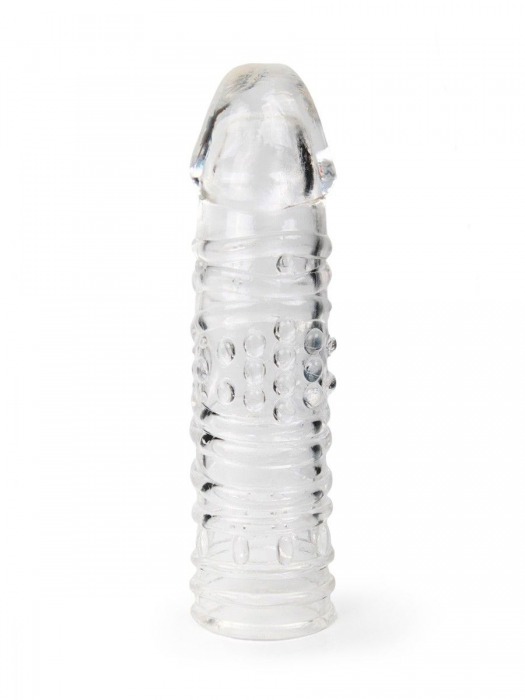 Прозрачная закрытая насадка на пенис - 17 см. - Sex Expert - в Кемерово купить с доставкой