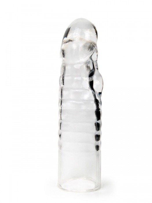 Прозрачная закрытая насадка на член - 15 см. - Sex Expert - в Кемерово купить с доставкой