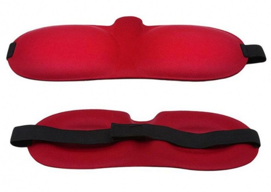 Красная глухая маска на резинке - Sitabella - купить с доставкой в Кемерово