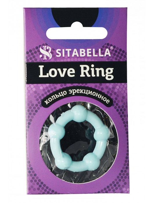 Цветное эрекционное кольцо Love Ring с бусинами - Sitabella - в Кемерово купить с доставкой