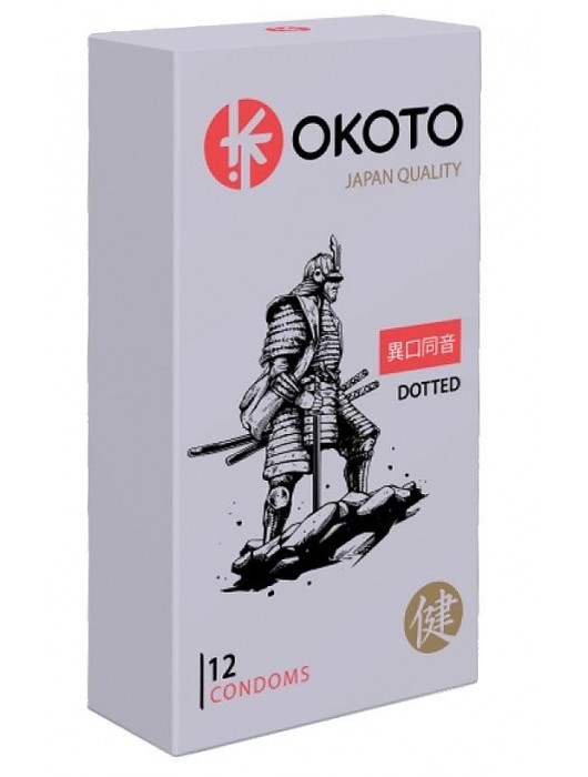 Точечные презервативы OKOTO Dotted - 12 шт. - Sitabella - купить с доставкой в Кемерово