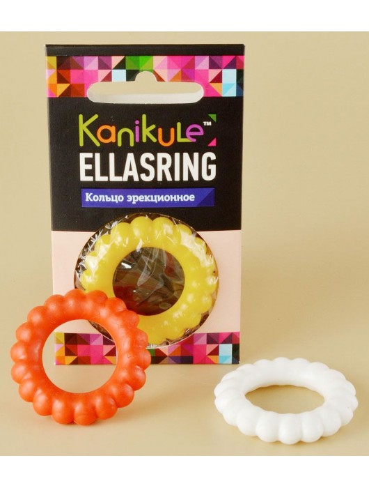 Цветное рельефное эрекционное кольцо Ellasring - Sitabella - в Кемерово купить с доставкой