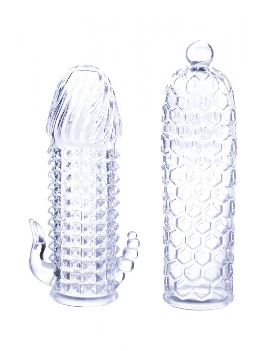 Набор из 2 прозрачных насадок на член Seductive Tickler Sleeves Set - NMC - в Кемерово купить с доставкой