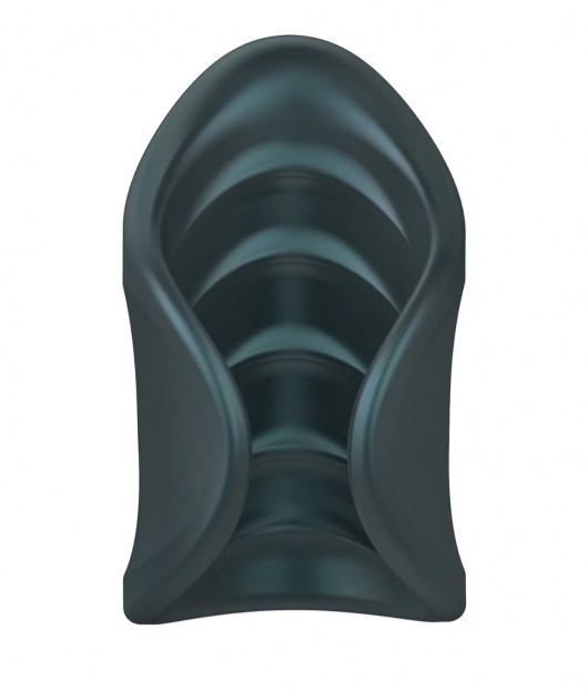 Серый сквозной мастурбатор с вибрацией Manwan Starter - Manwan - в Кемерово купить с доставкой