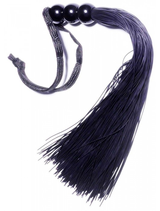 Черная силиконовая плетка - 25,4 см. - Boys of Toys - купить с доставкой в Кемерово