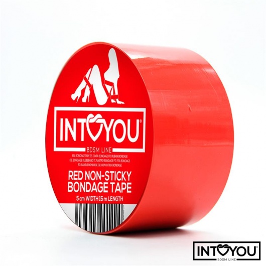 Красный скотч для фиксации Non-Sticky Bondage Tape - 15 м. - Intoyou - купить с доставкой в Кемерово